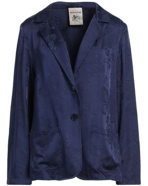 Semicouture Blazer Viscose, Acetate - Blue