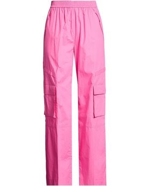 19.70 Nineteen Seventy Fuchsia Trousers Cotton - Pink