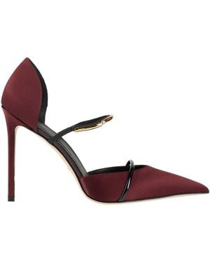 Elisabetta Franchi Burgundy Court Shoes Textile Fibres - Pink