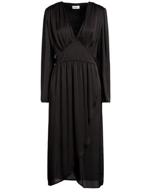 Rebel Queen Midi Dress Polyester - Black