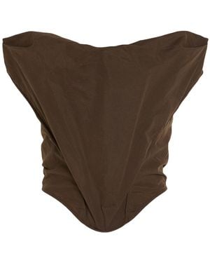 Magda Butrym Top Cotton, Polyamide - Brown