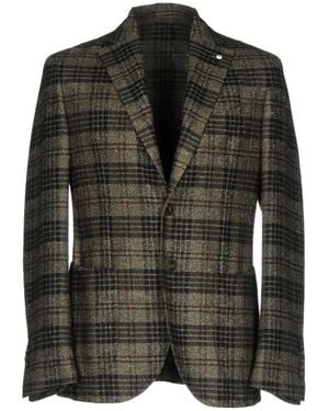 L.B.M. 1911 Blazer Wool, Polyester, Polyamide, Acrylic - Black