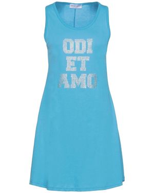 Odi Et Amo Short Dress - Blue