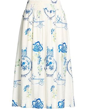 Ichi Midi Skirts - Blue