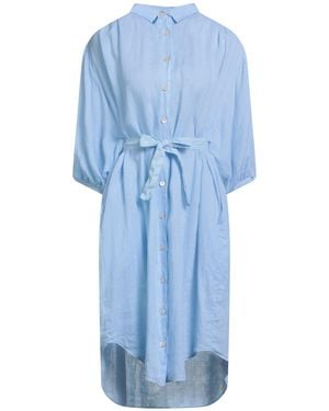 REYER Sky Mini Dress Linen - Blue