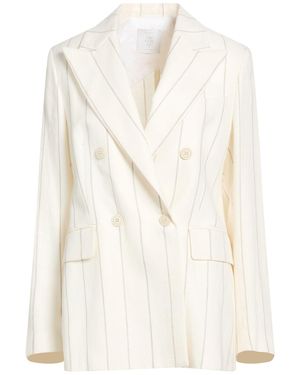 Eleventy Cream Blazer Linen, Wool - White