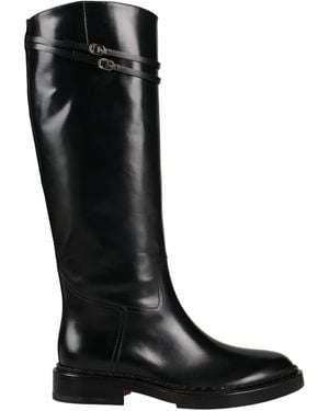 Santoni Boot Leather - Black