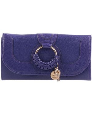 See By Chloé Wallet Leather - Blue