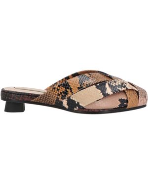 Marco De Vincenzo Mules & Clogs Leather - Brown