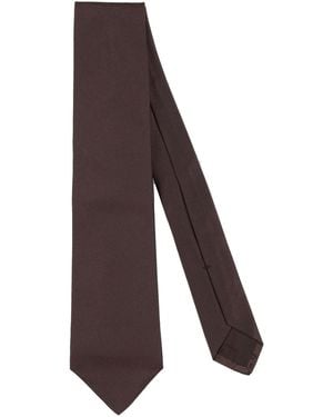 Kiton Chocolate Ties & Bow Ties Silk - Brown