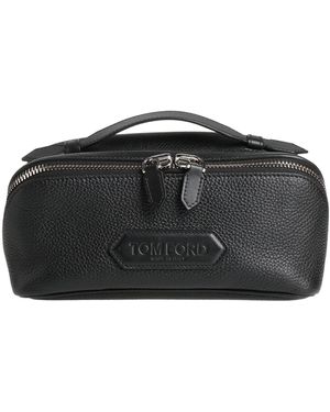 Tom Ford Handbag Calfskin, Brass, Zamak - Black