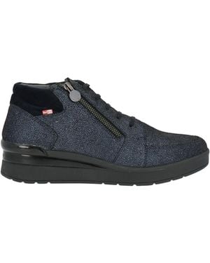 Stonefly Trainers Leather, Textile Fibres - Blue