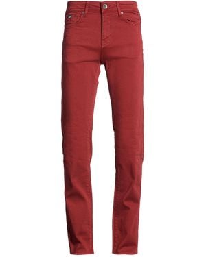 Gas Brick Pants Cotton, Elastane - Red