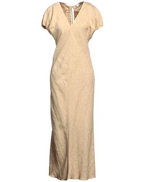 Tela Sand Midi Dress Wool, Viscose, Polyamide - Natural