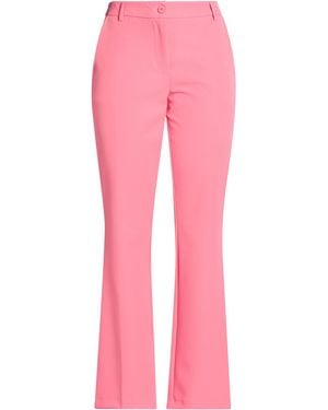 White Wise Pants Polyester, Elastane - Pink