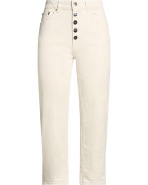 Dondup Ivory Jeans Cotton, Viscose, Polyester - White