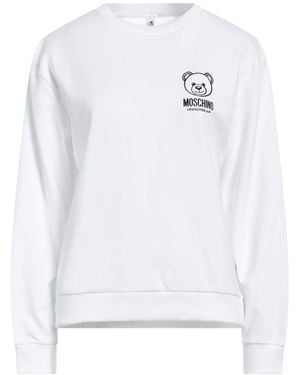 Moschino Sweatshirt Cotton, Elastane - White