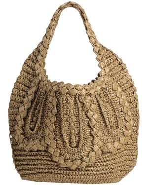 Alberta Ferretti Handbag Natural Raffia - Metallic