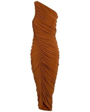 Norma Kamali Vestito Lungo - Marrone