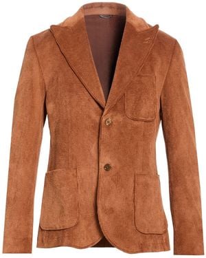 Daniele Alessandrini Blazer Polyester, Polyamide, Elastane - Brown