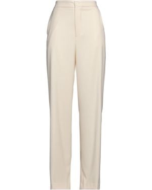 Please Cream Pants Polyester, Viscose, Elastane - White