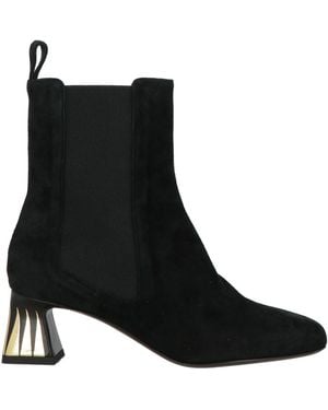 Pollini Ankle Boots Goat Skin - Black