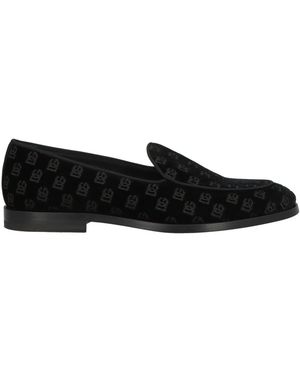 Dolce & Gabbana Loafers Textile Fibres - Black