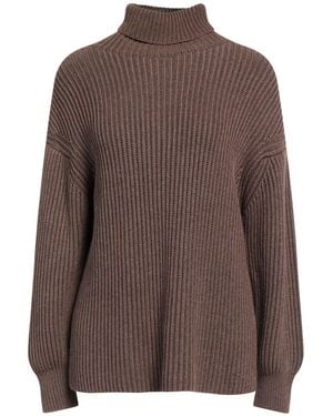 Replay Turtleneck Cotton, Polyester - Brown