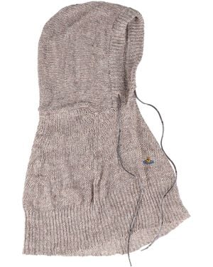 Vivienne Westwood Taupe Hat Linen - Gray