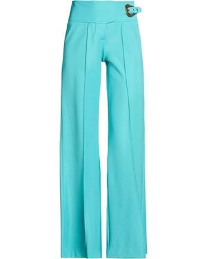 Versace Jeans Couture Trousers Viscose, Polyamide, Elastane - Blue