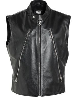 MM6 by Maison Martin Margiela Veste Sans Manches - Noir