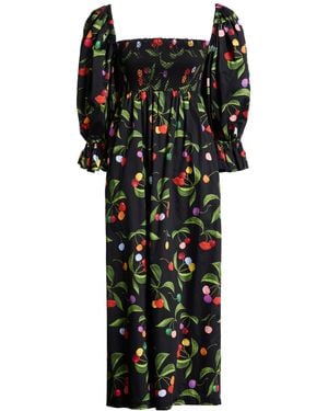 Borgo De Nor Midi Dresses - Black