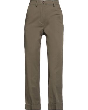 ANNA PALMER LOS ANGELES Military Pants Cotton, Elastane - Gray