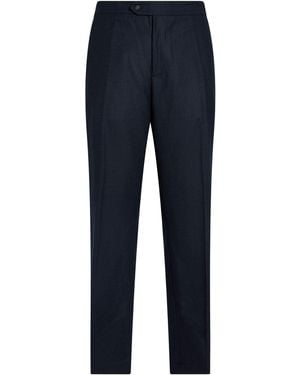 Aion Midnight Trousers Textile Fibres - Blue