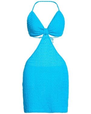 Bananhot Azure Mini Dress Polyester, Elastane - Blue