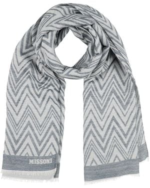 Missoni Scarf Acrylic, Modal, Viscose, Wool - Gray
