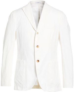 Boglioli Blazer Cotton, Linen, Elastane - White