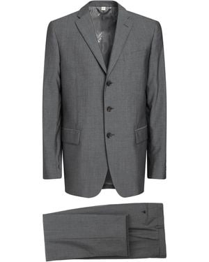 Burberry Suit Wool, Mohair Wool - Grey