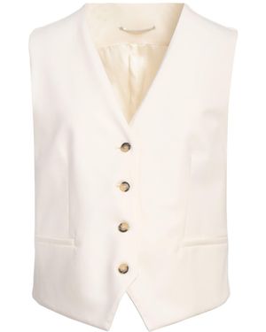 PT Torino Cream Tailored Vest Virgin Wool, Elastane - White