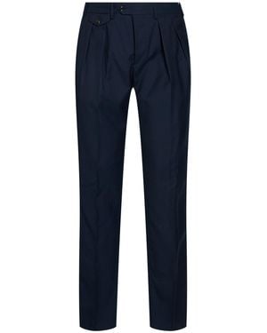 Lardini Pants Wool, Polyester, Lyocell - Blue