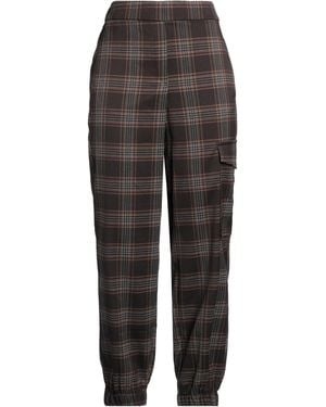 Oltre Chocolate Pants Polyester, Viscose, Elastane - Gray