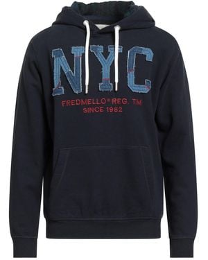 Fred Mello Midnight Sweatshirt Cotton - Blue