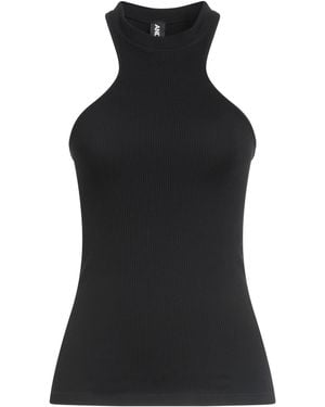 ANDREADAMO Ribbed Crewneck Tank Top - Black