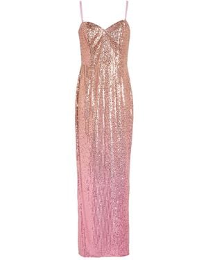 Fracomina Maxi Dress Polyester, Elastane - Pink