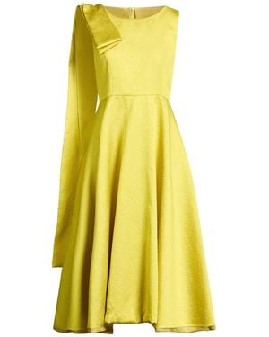 Fely Campo Midi Dress Polyester, Silk - Yellow