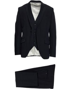 Tombolini Midnight Suit Wool, Viscose - Blue
