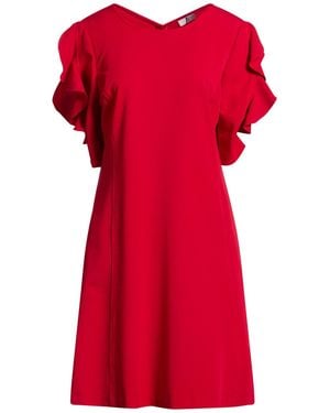 SFIZIO STUDIO Mini Dress Polyester, Viscose, Elastane - Red