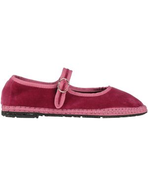Flabelus Ballet Flats Textile Fibres - Purple