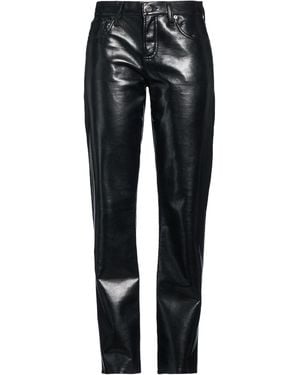 Agolde Trousers Recycled Leather, Polyurethane, Viscose, Polyester - Black