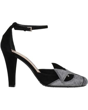 Dove Nuotano Gli Squali Light Court Shoes Leather - Black